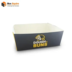 Custom cardboard trays with full-color brand printing by Box Squire.