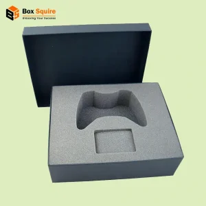 Box Squire custom foam inserts securely holding precision tools in a rigid stock box.
