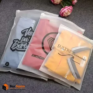 Box Squire "Unboxing Your Success" branded apparel custom shopping printed bag