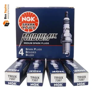 Custom printed spark plug boxes in Tuck Style from Box Squire for automotive parts packaging and retail display.