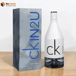 Custom printed cardboard box for 150ml bottles manufactured by Box Squire.