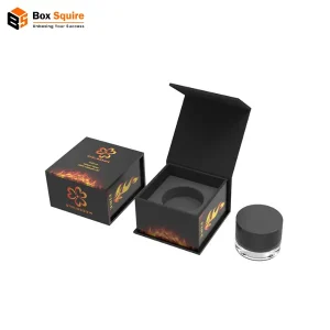 Custom printed marijuana rigid boxes with unique branding by Box Squire
