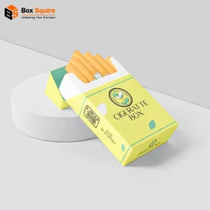Custom printed cardboard cigarette boxes by Box Squire packaging manufacturer