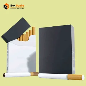 Custom printed premium cigarette boxes with matte finish and gold foil stamping by Box Squire.