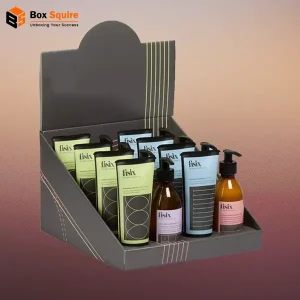 Custom Cosmetic Cardbaor Display Boxes with vibrant printing by Box Squire