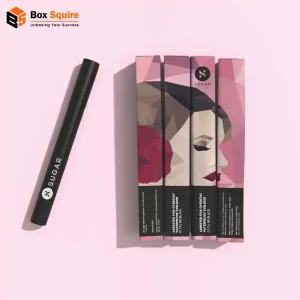 Custom-printed eyeliner tuck boxes with luxury finish from Box Squire.