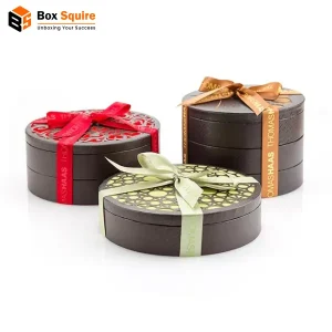 Round Gift Boxes with Lid